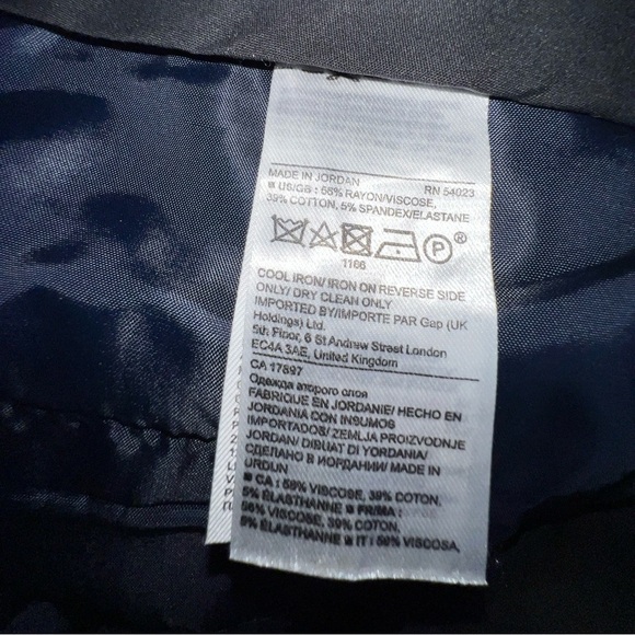 NWOT Banana Republic Women’s 4 Navy Blue Sloan Trouser Crop Dress Pants Skinny S - Picture 9 of 14